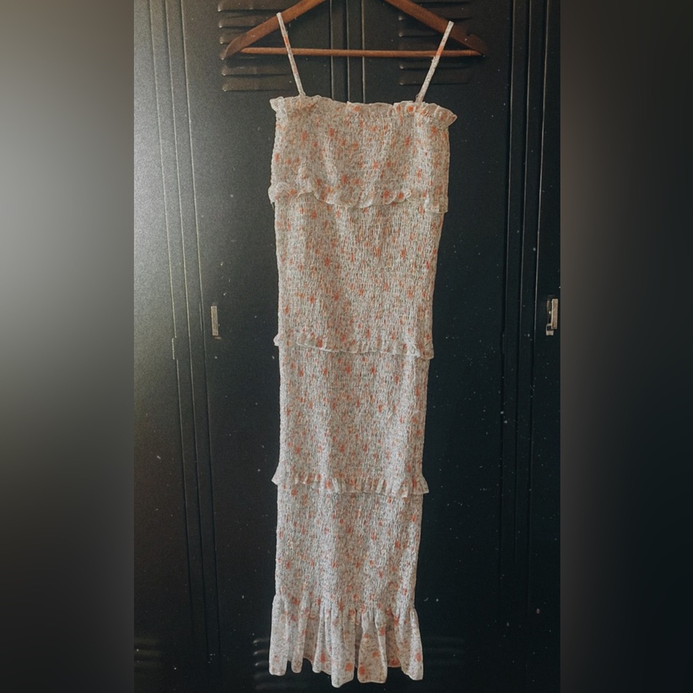 Floral Ruffle BodyCon dress